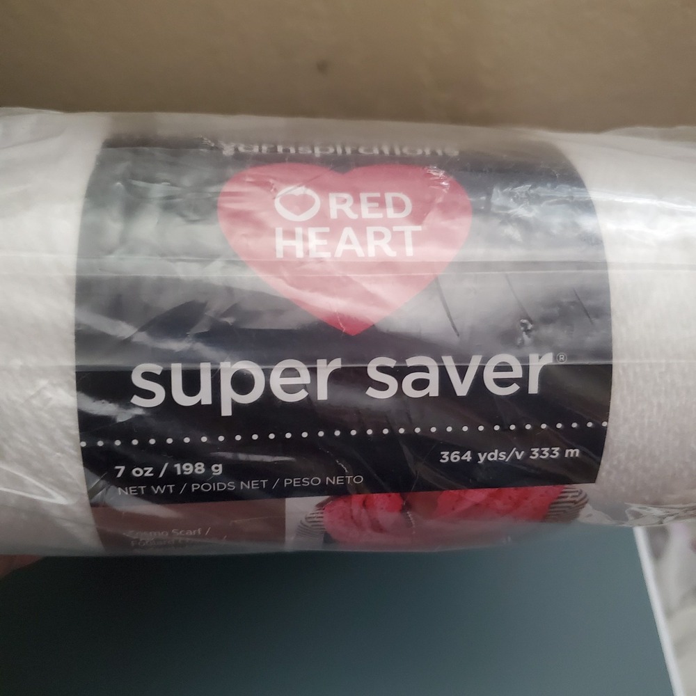 🌷New Red Heart Super Saver Yarn 3 Pack Acrylic 4 Worsted Wt Knitting Crochet - Picture 4 of 5